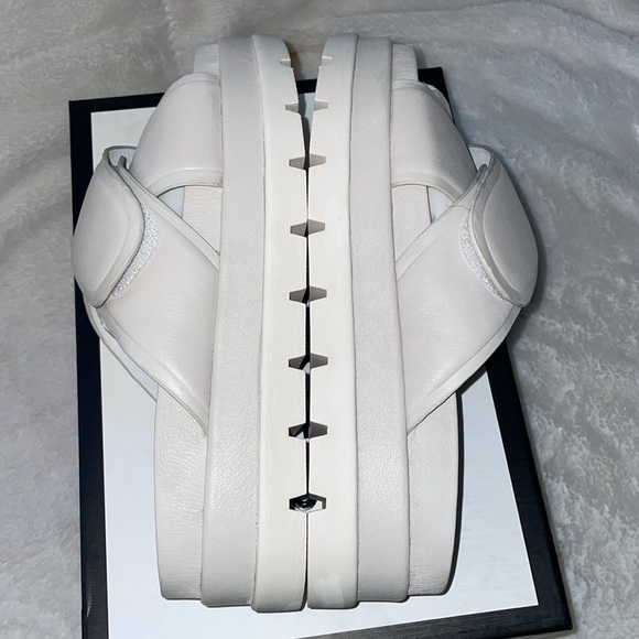 NWT J/SLIDES BELLA Ivory Leather Sandal - Picture 11 of 13